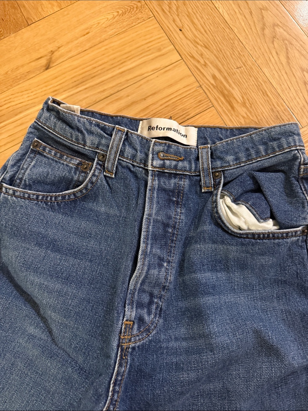 Reformation Teigen High Cigarette Jeans